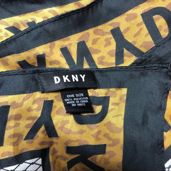DKNY Multi Printed Scarf - NWOT - Picture 8 of 11